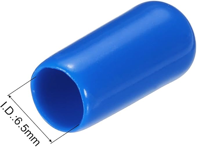uxcell 20pcs Rubber End Caps 6.5mm ID Vinyl PVC Round Tube Bolt Cap Cover Screw - Image 3