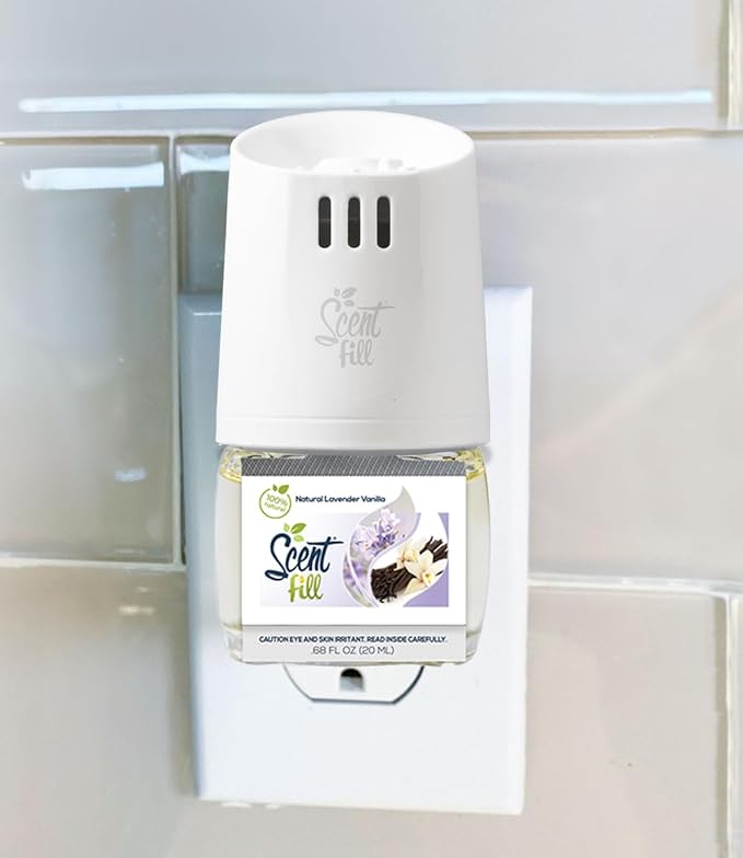 Scent Fill 100% Natural Lavender Vanilla Plug in Air Freshener, Scented Oil - Image 2