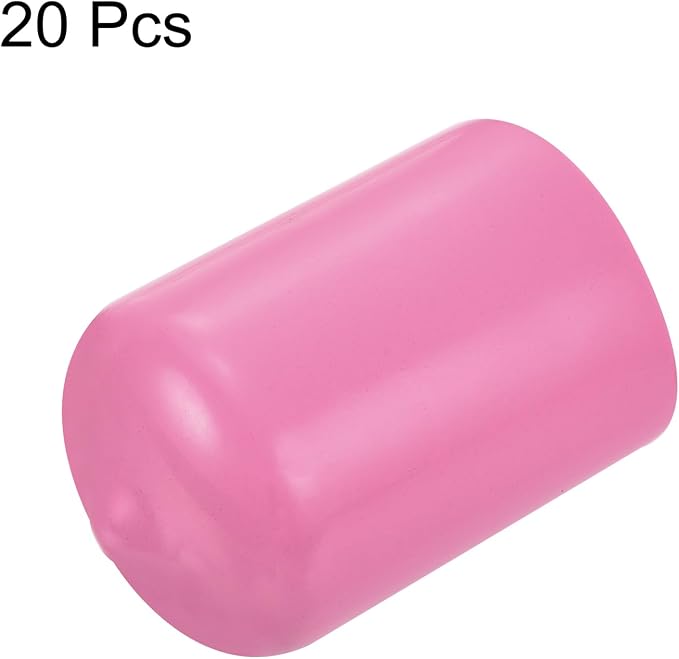 uxcell 20pcs Rubber End Caps 18mm ID Vinyl PVC Round Tube Bolt Cap Cover Screw - Image 2