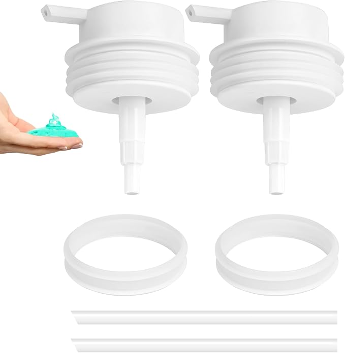 Liquid Soap Dispenser Pump 2pcsHead Replacement Spare Plastic Pump Bathroom by TOOZFO