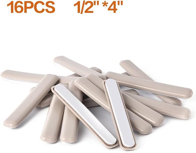 Ezprotekt 16 Pack Self-Stick Furniture Movers Sliders Strip - Image 2