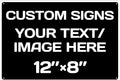 customizable sign, Aluminum Weatherproof Metal Sign Multiple Sizes Custom by Repaly