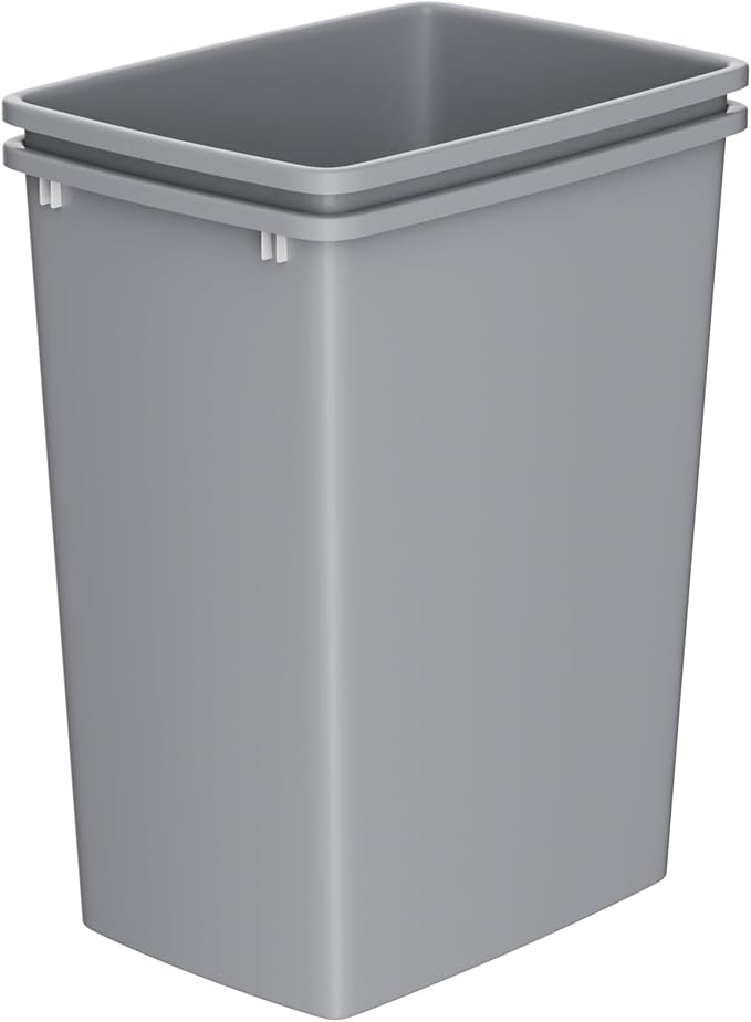 35 Quart Plastic Trash Can, Under Canbinet Waste Bin, 9-Gallons Slim Trash Can by Unknown