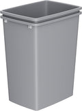 35 Quart Plastic Trash Can, Under Canbinet Waste Bin, 9-Gallons Slim Trash Can by Unknown