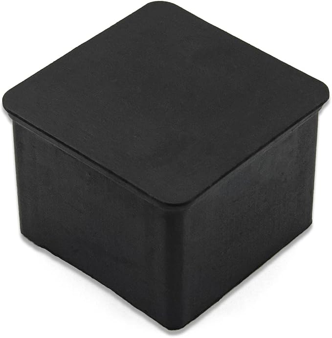 Flyshop Non-Slip Thick Rubber Leg Tips Floor Protectors Square Chair Leg Caps - Image 2