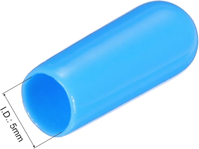 uxcell 20pcs Rubber End Caps 5mm ID Vinyl PVC Round Tube Bolt Cap Cover Screw - Image 3