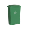 23 Gallon Green Recycle Slim Jim Trash Can by Krollen+Industrial
