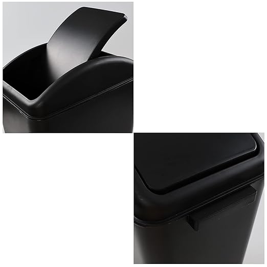 4.5 Gallon Swing Top Trash Bin, Plastic Garbage Can - Image 4