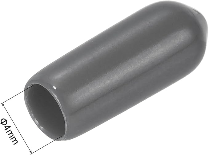 uxcell 20pcs Rubber End Caps 4mm ID Vinyl PVC Round Tube Bolt Cap Cover Screw - Image 3