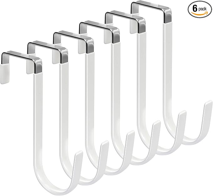 FYY Over the Door Hooks, 6 Pack Door Hangers Hooks by FYY