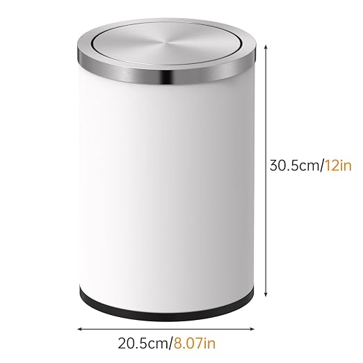 Mbillion Small Trash Can with Swing Lid 2.4 Gallons/9 Liter, Mini Trash Can - Image 4