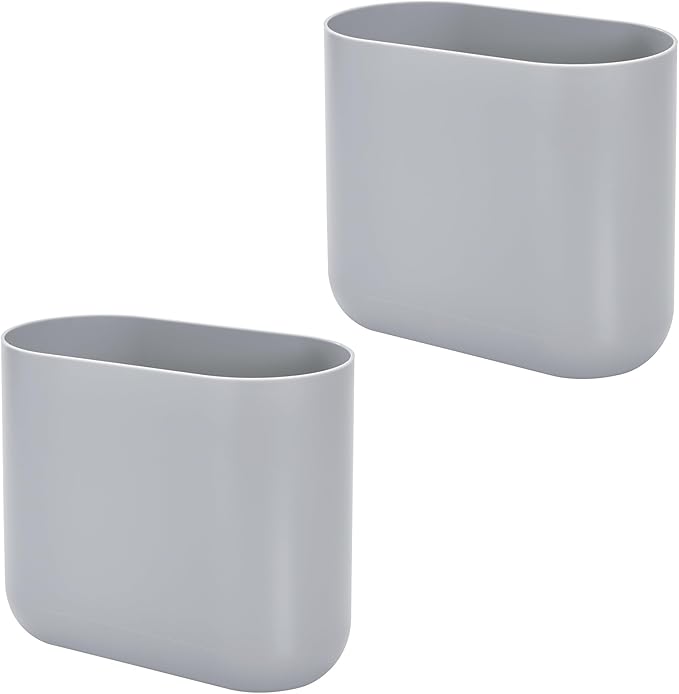 iDesign Small Oval Plastic Trash Ideal by iDesign