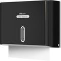 Paper Towel Dispenser Wall Mount, Adhesive No Drilling Multifold Trifold C Fold by PLUSSEN