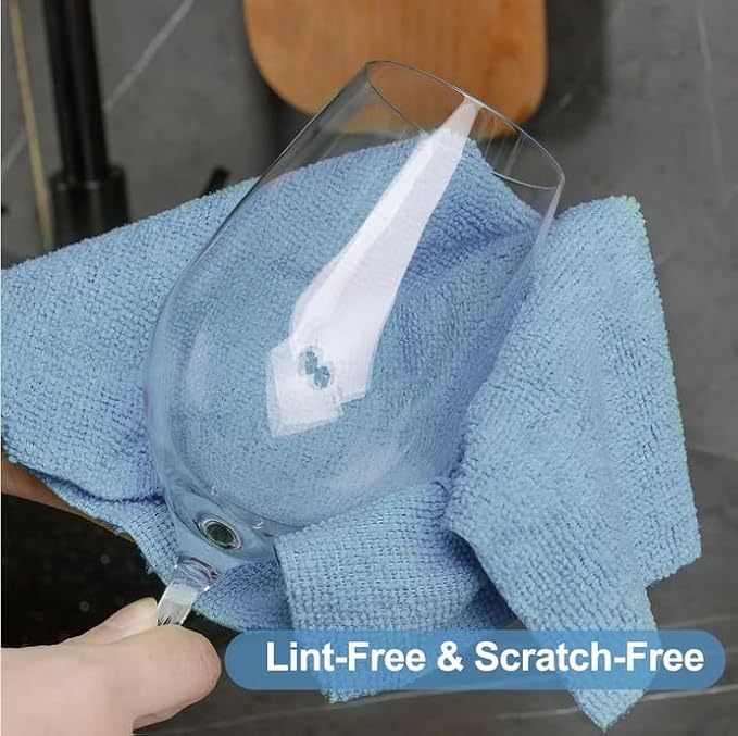 Microfiber Cleaning Cloth Roll, 20 Pack Reusable Tear Away Towels, 9.8" x 9.8" - Image 4