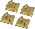 QCAA Oval Turn Cabinet Latch, for Cupboard & Other Furniture, Brass Plated by QCAAHardware