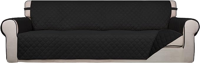PureFit Reversible Quilted Sofa Cover, Water Resistant Slipcover Furniture by PureFit