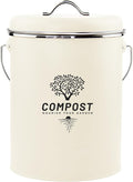 Kitchen Countertop Compost Bin, Odor Resistant Indoor Compost Bin by Holismo