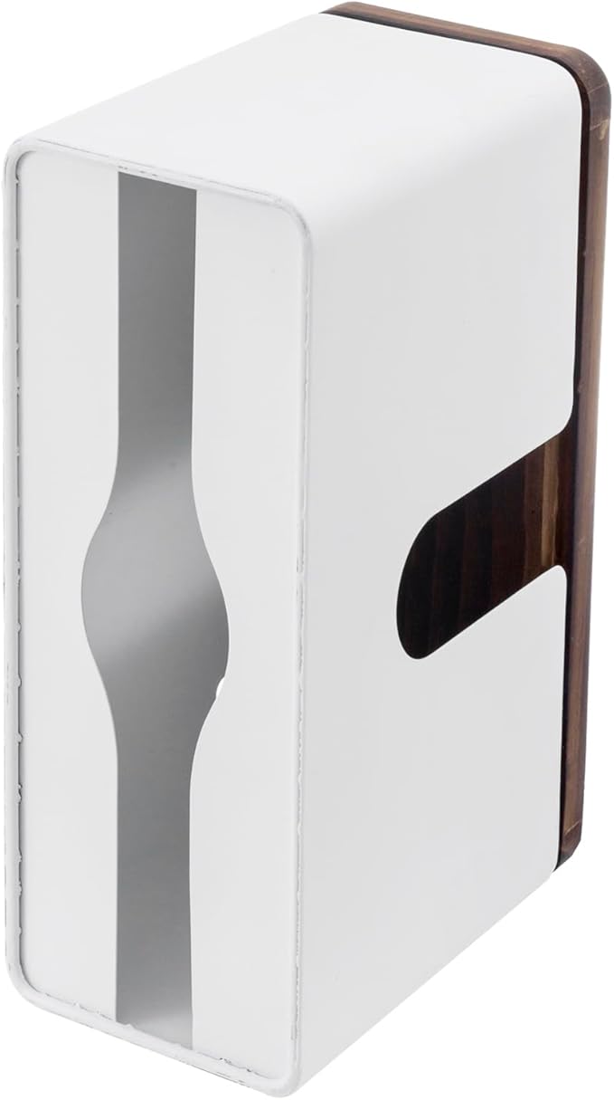 MyGift Deluxe Modern Matte White Metal Folded Commercial Paper Towel Holder - Image 7