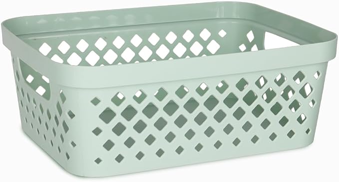 Glad Plastic Storage Basket Set, Value Pack of 6 | Open Storage Bins - Image 2