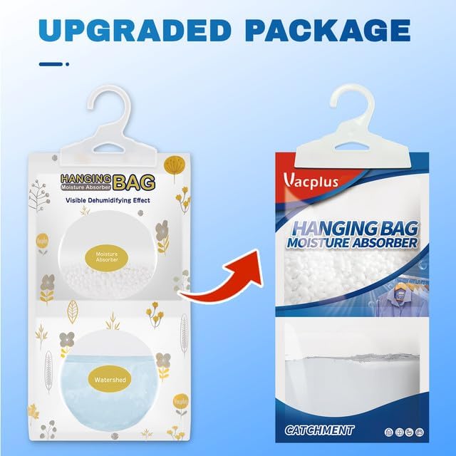 Vacplus Moisture Absorbers Packets, Fragrance Free 10 Pack, Humidity Packs - Image 8