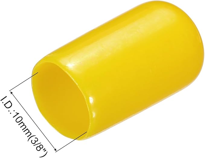 uxcell 20pcs Rubber End Caps 10mm ID Vinyl PVC Round Tube Bolt Cap Cover Screw - Image 3