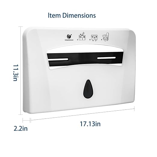 Toilet Seat Cover Dispenser Wall Mounted Compatible - Image 2
