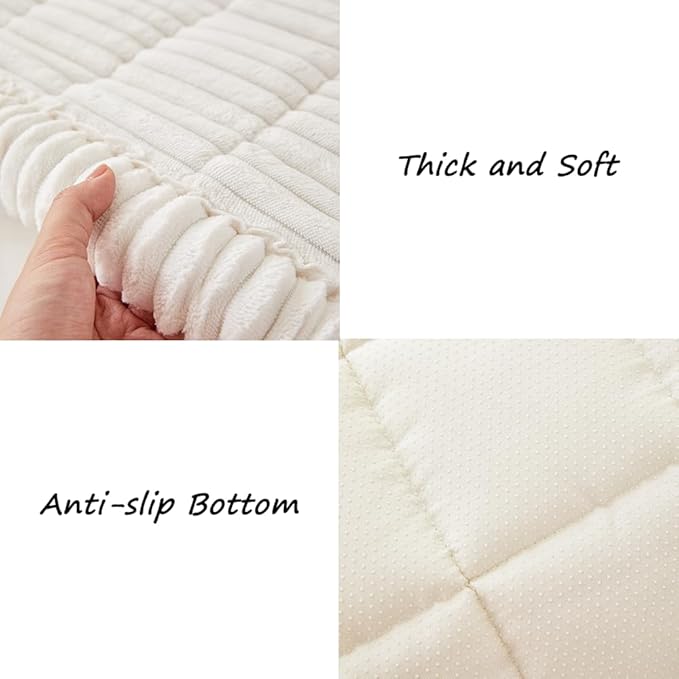 Couch Cover for Dogs Washable, Fuzzy Pet Couch Covers for 2 Cushion Sofa Pet - Image 5
