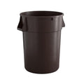 44 Gallon Brown Round Commercial Trash Can by Krollen+Industrial