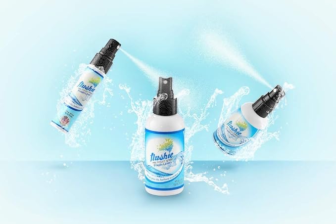 Flushie Pre-Toilet Spray for Poop Travel Size Toiletries Bathroom Spray for - Image 4