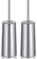 Toilet Brush and Holder, 2 Pack Toilet Brush Stainless Steel, Toilet Bowl Brush by Unknown