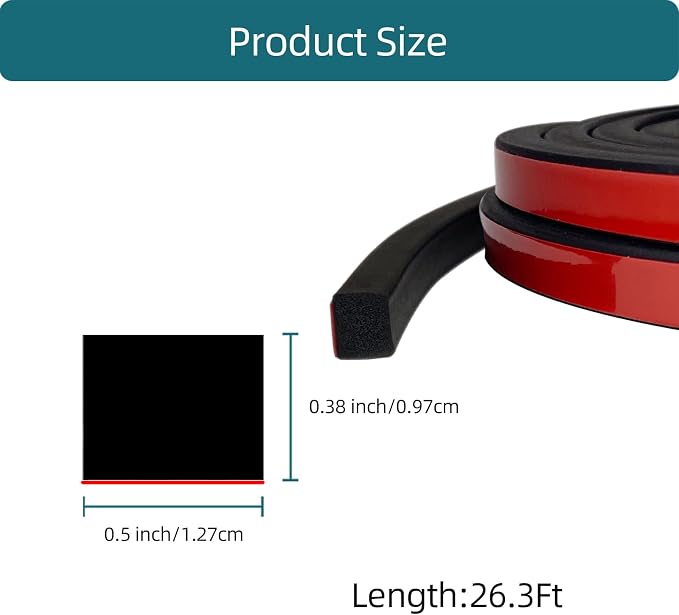 Solid Rectangle Rubber Seal - Image 2