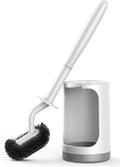 HAMITOR Toilet Bowl Brush Holder Set: Curved Design by HAMITOR