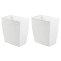 iDesign Small Rectangular Bathroom Trash Cans by iDesign