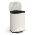 13 Gallon Stainless Steel Foot Pedal Large Trash Can by Dolonm