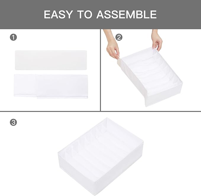 Qozary 4 Pack Drawer Organizers - Image 6