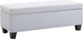 51 Inch Faux Leather Ottoman by UDAX