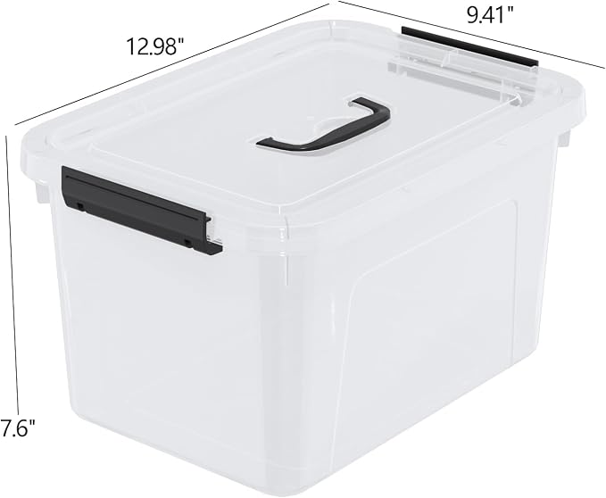10 Quart Plastic Storage Bins - Image 3