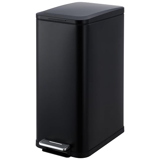 Garvee 13 Gallon Kitchen Trash Can, Stainless Steel Step Garbage Bin by Garvee