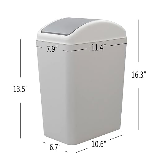 4.5 Gallon Plastic Waste Can, Garbage Can - Image 2
