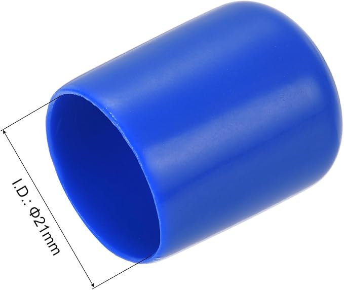 uxcell 20pcs Rubber End Caps 21mm ID Vinyl Round Tube Bolt Cap Cover Screw - Image 3