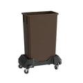 23 Gallon Brown Slim Jim Trash Can by Krollen+Industrial