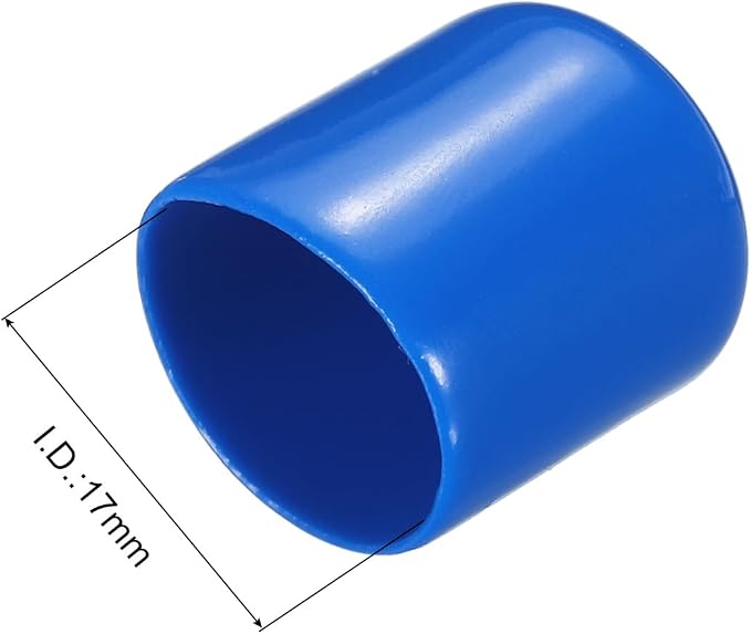 uxcell 20pcs Rubber End Caps 17mm ID Vinyl PVC Round Tube Bolt Cap Cover Screw - Image 3