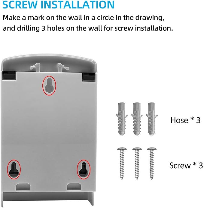 Soap Dispenser Wall Mount, 1000ML Commercial Manual Soap Dispenser Wall Mounted - Image 5
