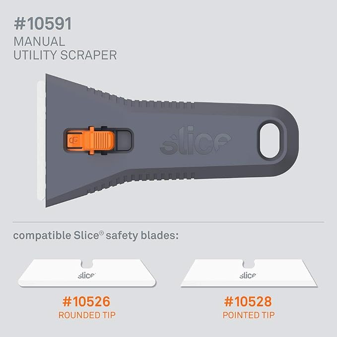 Slice 10591-CS Manual Utility Scraper, Locking Ceramic Blade, Rust Free - Image 7