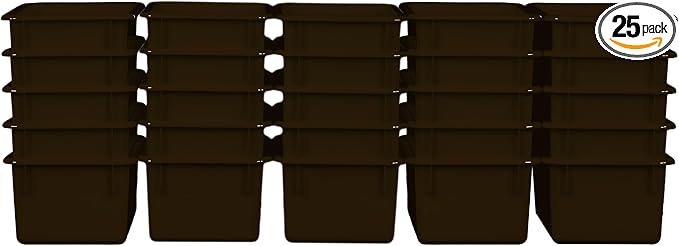 Wood Designs Cubby Storage Bin, Heavy Duty Plastic Containers by Unknown