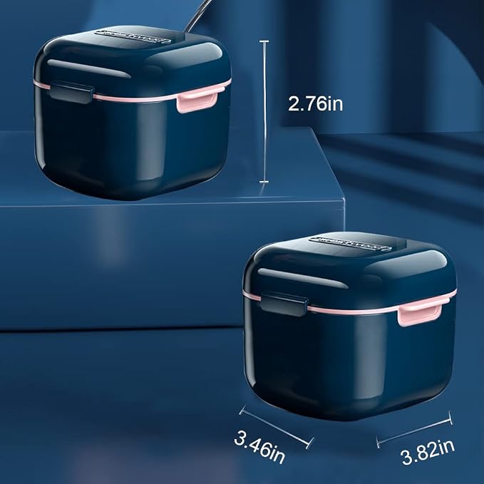 Denture Cup，Retainer Case, Cute Night Mouth Guard Box Holder, Storage Soak - Image 3