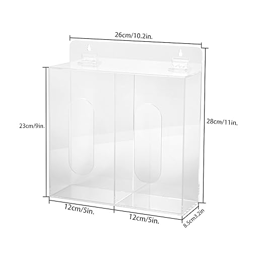 Wall Mounted Glove Dispenser, Hairnet Shoe Cover Dispenser，Acrylic Glove Box - Image 2