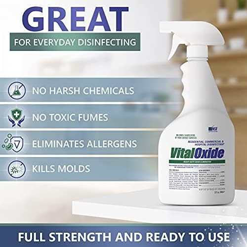 Vital Oxide Disinfectant, Deodorizer, Food-Contact Sanitizer, Virucide – – - Image 8