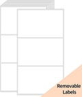STARLIBOO Removable Colored Labels Stickers, 3X5 Inch Removable Large Label by STARLIBOO
