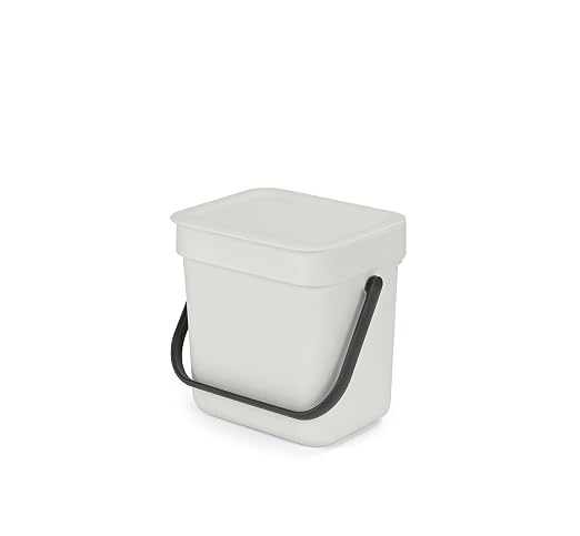 Brabantia Sort & Go Food Trash Can Small Countertop Kitchen Compost Caddy by BrabantiaUSA